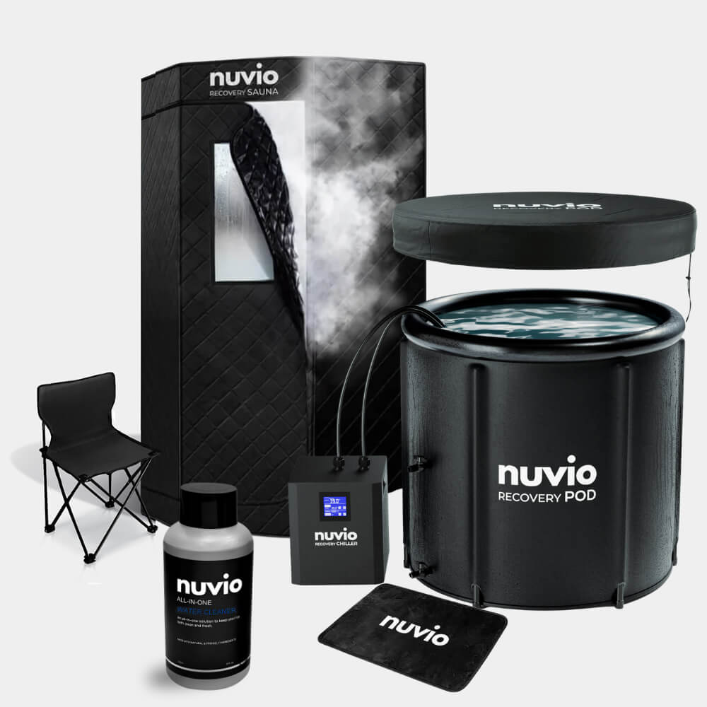 Nuvio Ultimate Recovery Bundle with chiller pod and sauna