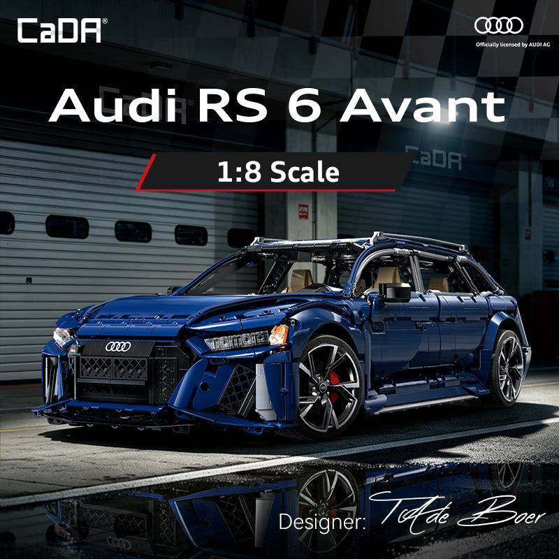 CaDA Master Audi RS6 Avant 1:8 scale 4663 pieces building blocks