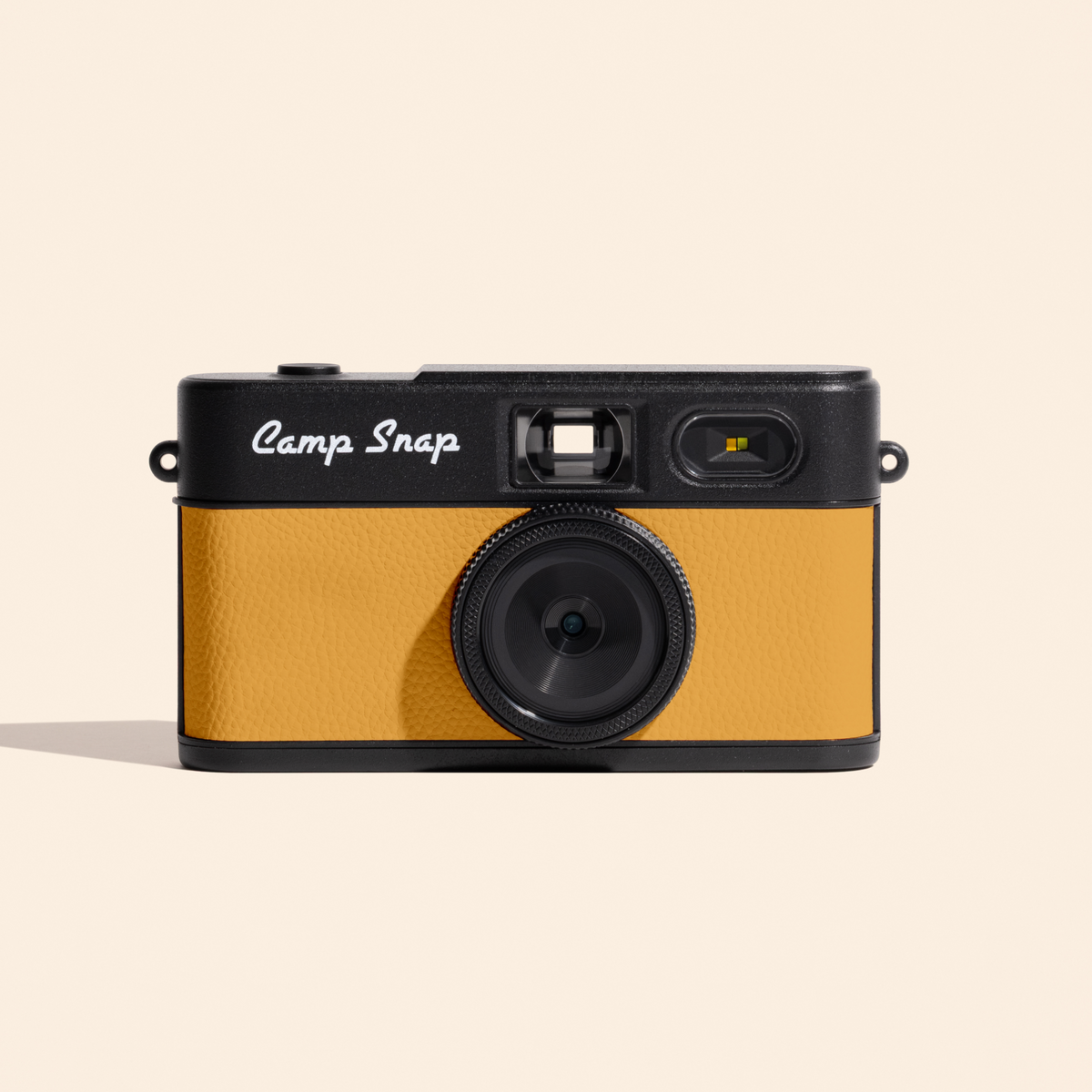 Camp Snap 2 digital camera, yellow front view
